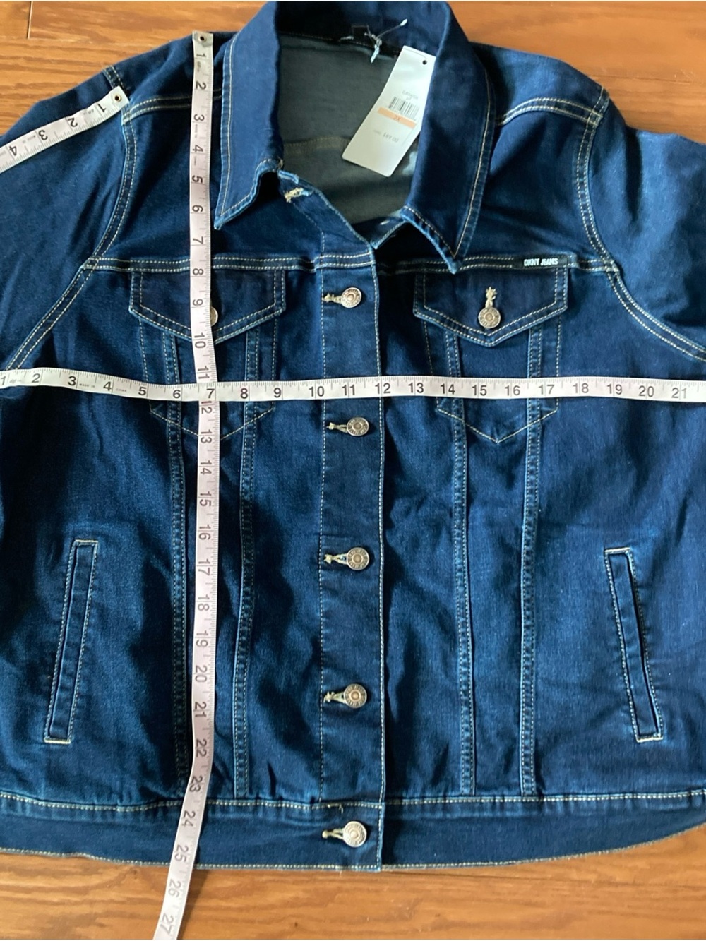 DKNY Denim trucker jacket size 2X New With Tags - Picture 9 of 10